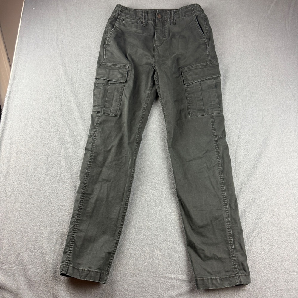 American Eagle Cargo Pants Men's 30x34 (Fits 28x31) Black Cargo Slim Fit Stretch